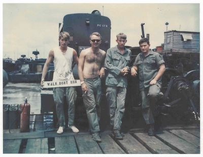 Part of the Barge Crew - Mike Doan, Ken Hess, Stan Hackwell, Larry Lynch