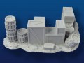 28mm Field Fortifications #2 Barrels & Crates, Corner