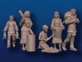 28mm Iroquois Native American Civilians-  Downloadable STL 