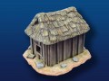 28mm Vietnamese Farmers House w/ Thatch Roof & Plank Walls