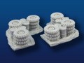 28mm Tire/Oil Drum Walls  (16 Pcs)