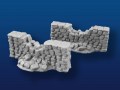 Capped Stone Wall, Damaged (2 pieces)