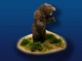 Grizzly Bear, Standing (pewter)